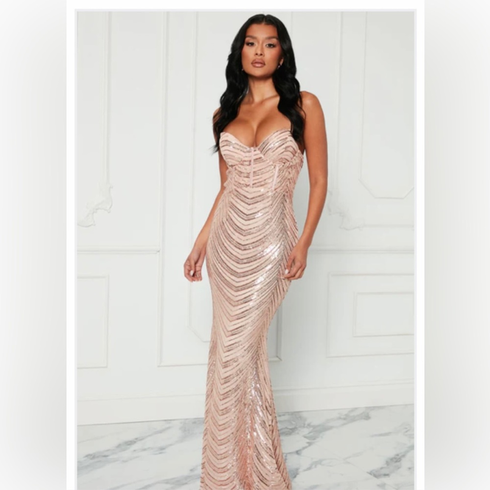Sequin long dress